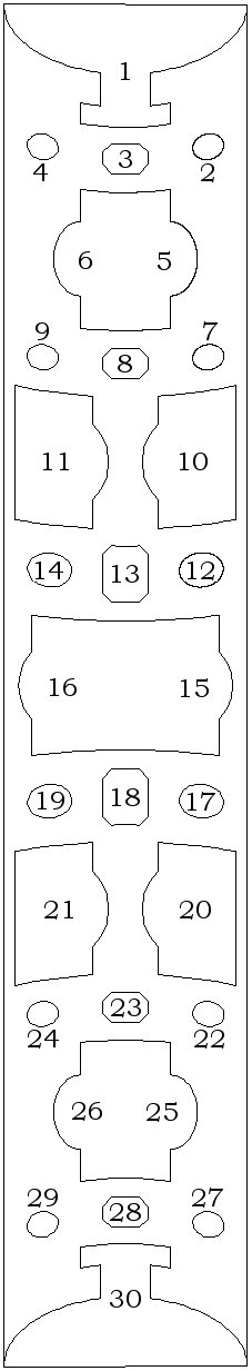 The position of artworks on the ceiling