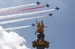 Monument to Saint George on Freedom Square, Tbilisi, Georgia