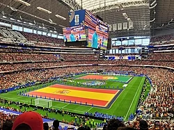 Inside AT&T Stadium prior to the round of 16 match between Spain and Portugal.