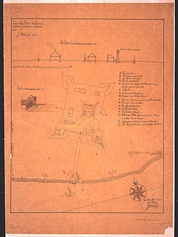 A rendering of Fort Casco in 1705