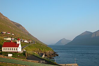 Church on the island of Kunoy