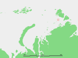 Location of Voronina in the Kara Sea.