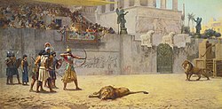 The Diversion of an Assyrian King (1876) by Frederick Arthur Bridgman