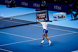 Nadal at the 2019 ATP Finals in London.