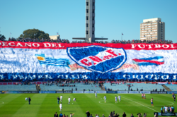 Nacional supporters at Nacional v Atlético de Madrid match, 2013 Copa EuroAmericana
