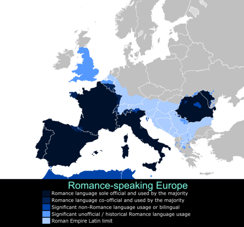 Romance languages in Europe