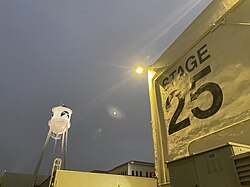 Paramount Studios watertower and Stage 25 in 2024