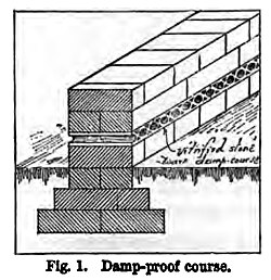 Vitrified stone-ware damp-course