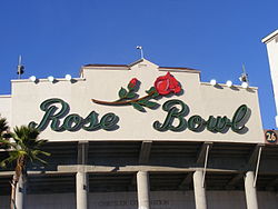 The Rose Bowl hosted the track cycling events.