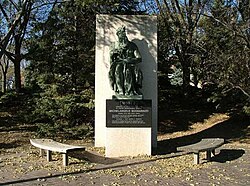 Replica of Michelangelo's Moses at Augustana University