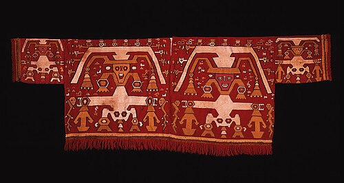 Chimú Tapestry Shirt, 1400–1540, Camelid fiber and cotton – Dumbarton Oaks