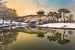 Banghwa Suryu Pavilion, part of Hwaseong Fortress, a UNESCO World Heritage Site (2019)
