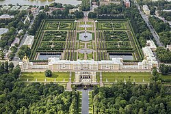 Aerial view of Peterhof Palace