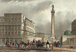 The Duke of York Column seen from The Mall, London
