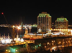 View of Purdy's Wharf, an office complex in Downtown Halifax