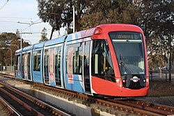 Alstom Citadis 302 tram for Adelaide Metro.
