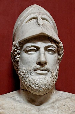 Bust of Pericles, marble Roman copy after a Greek original from c. 430 BC