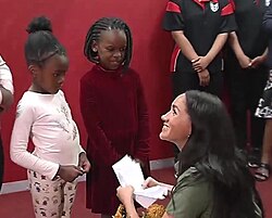 Meghan at ActionAid in South Africa, 2019
