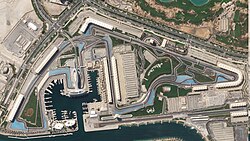 The Yas Marina Circuit in Abu Dhabi