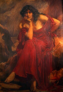 The sorceress Ceridwen of Welsh mythology is considered a Goddess in Modern paganism and Wicca.[112]