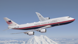 Illustration of the current VC-25B color scheme announced in February 2026.