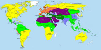 Map of the world in 323 BC