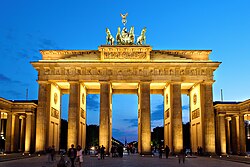 The Brandenburg Gate in Berlin