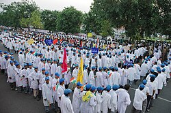 The National Youth rally at the National Celebration to Commemorate 150th Anniversary of the First War of Independence, 1857 at Red Fort, in Delhi on 11 May 2007