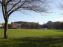 The Meadows, where the first Edinburgh derby was played