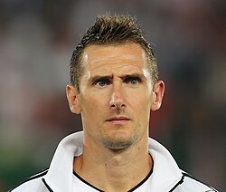 Klose before a match against Austria in 2012
