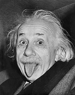 The photo of Albert Einstein sticking his tongue out