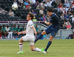 Nasri and Scott Parker at Euro 2012