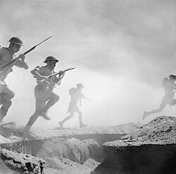 During the Second World War, the Eighth Army was made up of units from many different countries in the British Empire and Commonwealth; it fought in the North African and Italian campaigns.