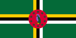 On the flag of Dominica