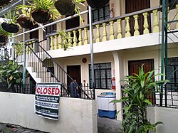 An apartment building in the Philippines closed for property tax evasion.