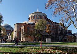 Hagia Irene is a Greek Eastern Orthodox Church located in the outer courtyard of Topkapı Palace in Istanbul. It is one of the few churches in Istanbul that has not been converted into a mosque.