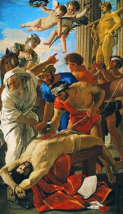 The Martyrdom of Saint Erasmus by Poussin