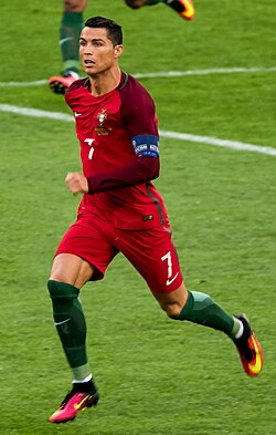 Cristiano Ronaldo of Portugal is the all-time leading goalscorer for men's national teams.