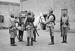 No. 2 Company of the Bombay Sappers and Miners during the Boxer Rebellion, China, 1900.