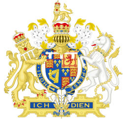 Coat of arms of James Francis Edward Stuart as Prince of Wales