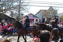 Mardi Gras celebrations in the Spanish Town section of Baton Rouge