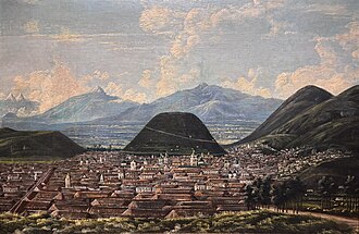 Quito, attributed to Rafael Salas (mid-19th century painting). National Museum of Ecuador.