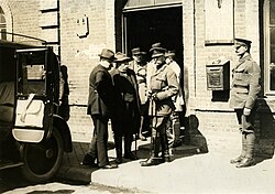 Haig and Clemenceau at Doullens, April 1918.