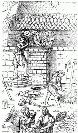 Bloomery smelting during the Middle Ages in the 5th to 15th centuries
