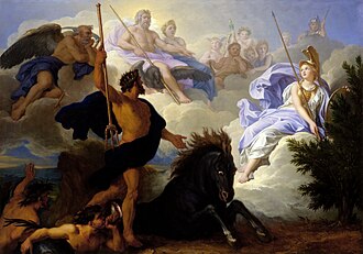 The Dispute of Minerva and Neptune by René-Antoine Houasse (c. 1689 or 1706)