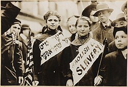 Youth activists in a 1909 parade protesting child labor.