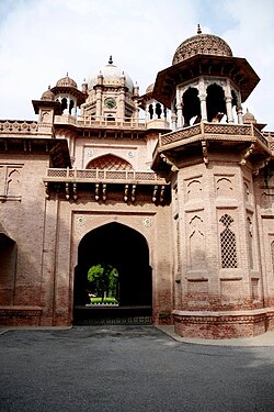 A syncretic architectural style that blends Islamic, Hindu, and Western motifs took root during the colonial era, as shown at Aitchison College.