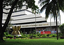 ASEAN Secretariat in Jalan Sisingamangaraja No.70A, South Jakarta, Indonesia.
