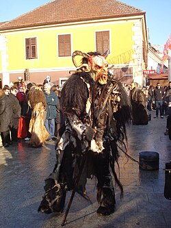 A Krampus from Međimurje County, northern Croatia