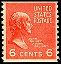 John Quincy Adams on a 1938 stamp
